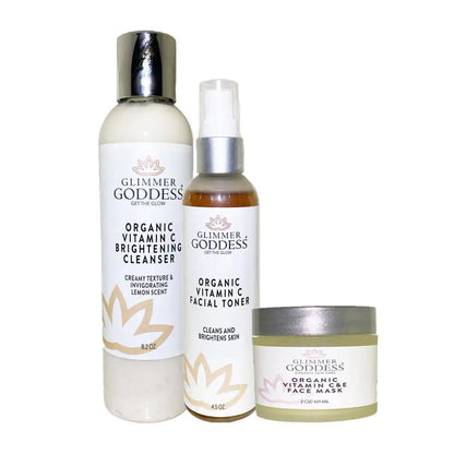 GlimmerGoddess X ScarlettRadiance // Trio Skin care Amenity set